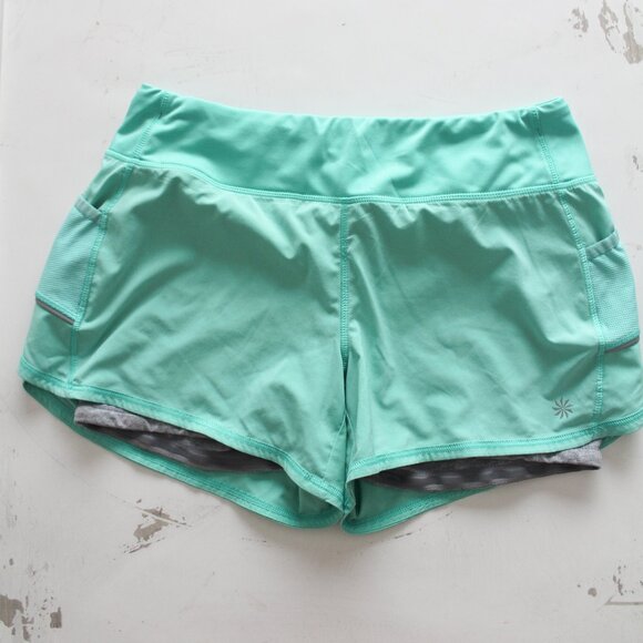 Athleta Seafoam Green Running Short with Lining - Size Medium - Picture 1 of 6